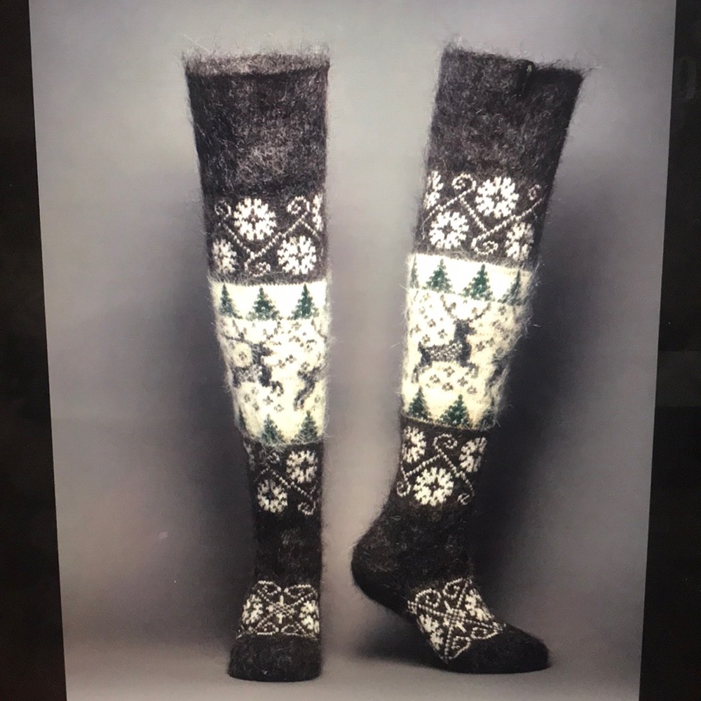 Over The Knee Russian Siberia Soft Wool Socks